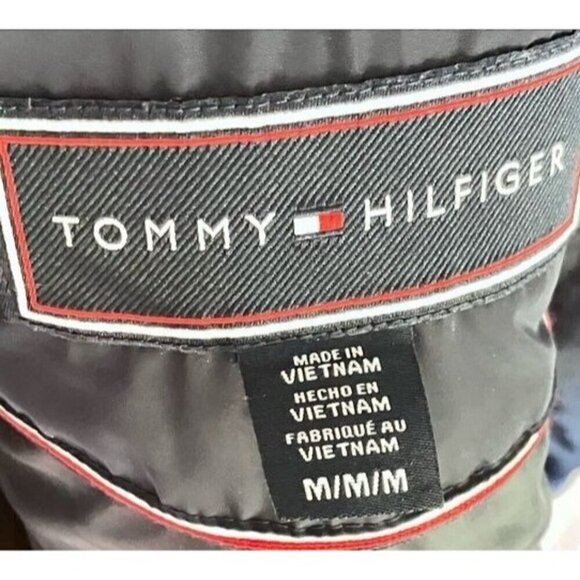 Tommy Hilfiger Puffer Vest M Ombré Quilted Outdoors Zip Pockets Ski Packable - Picture 9 of 11